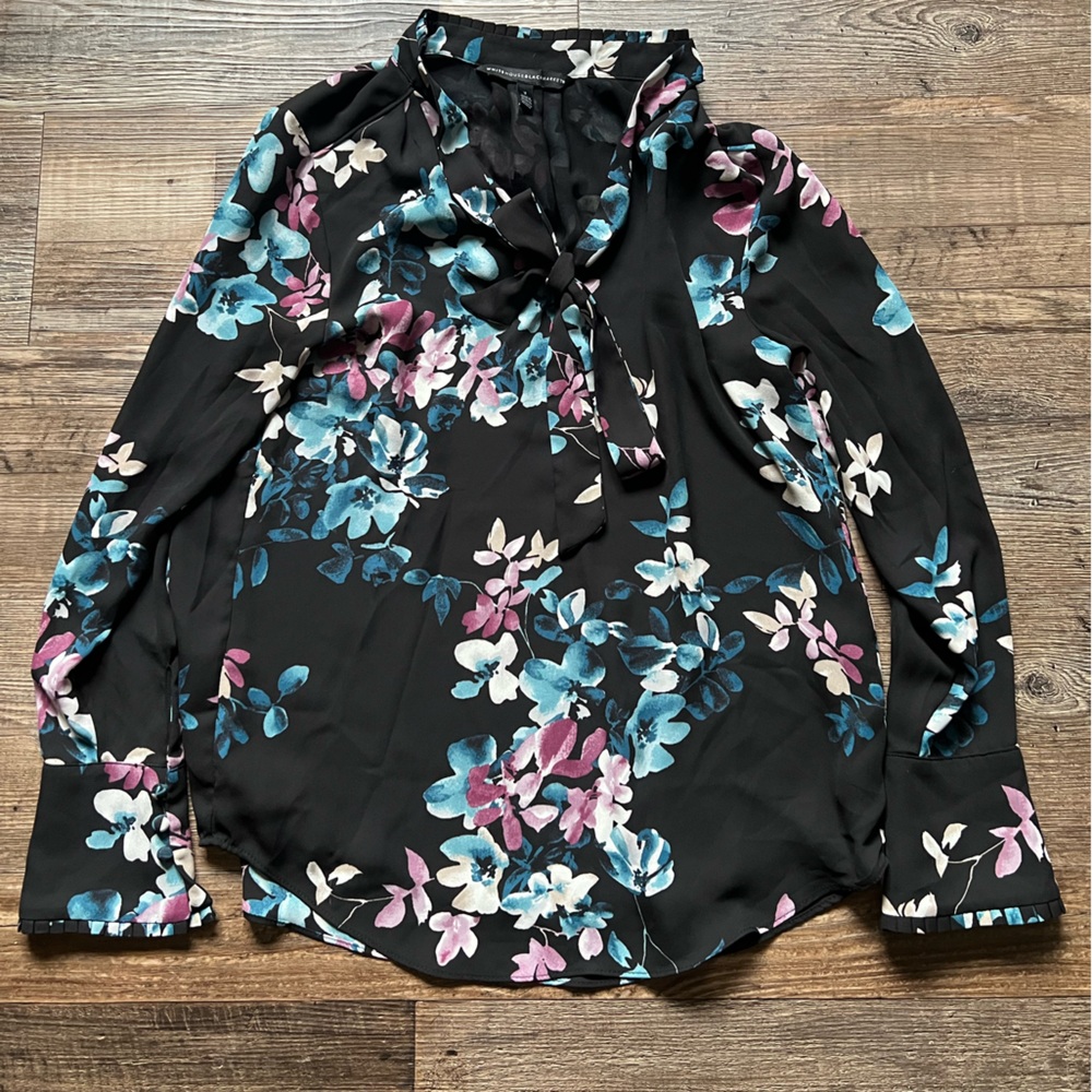 Floral Blouse - White House Black Market